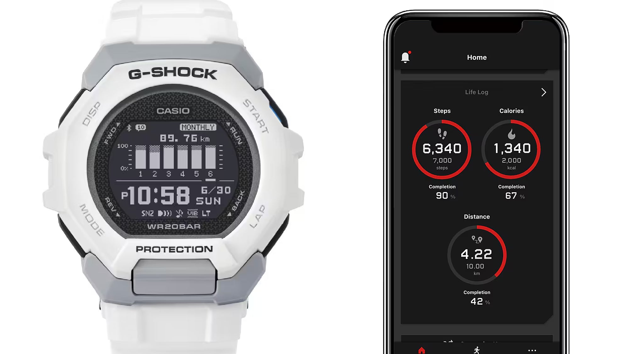 Orologio Uomo Casio G-SHOCK Bianco Digitale Bluetooth GBD-300-7ER