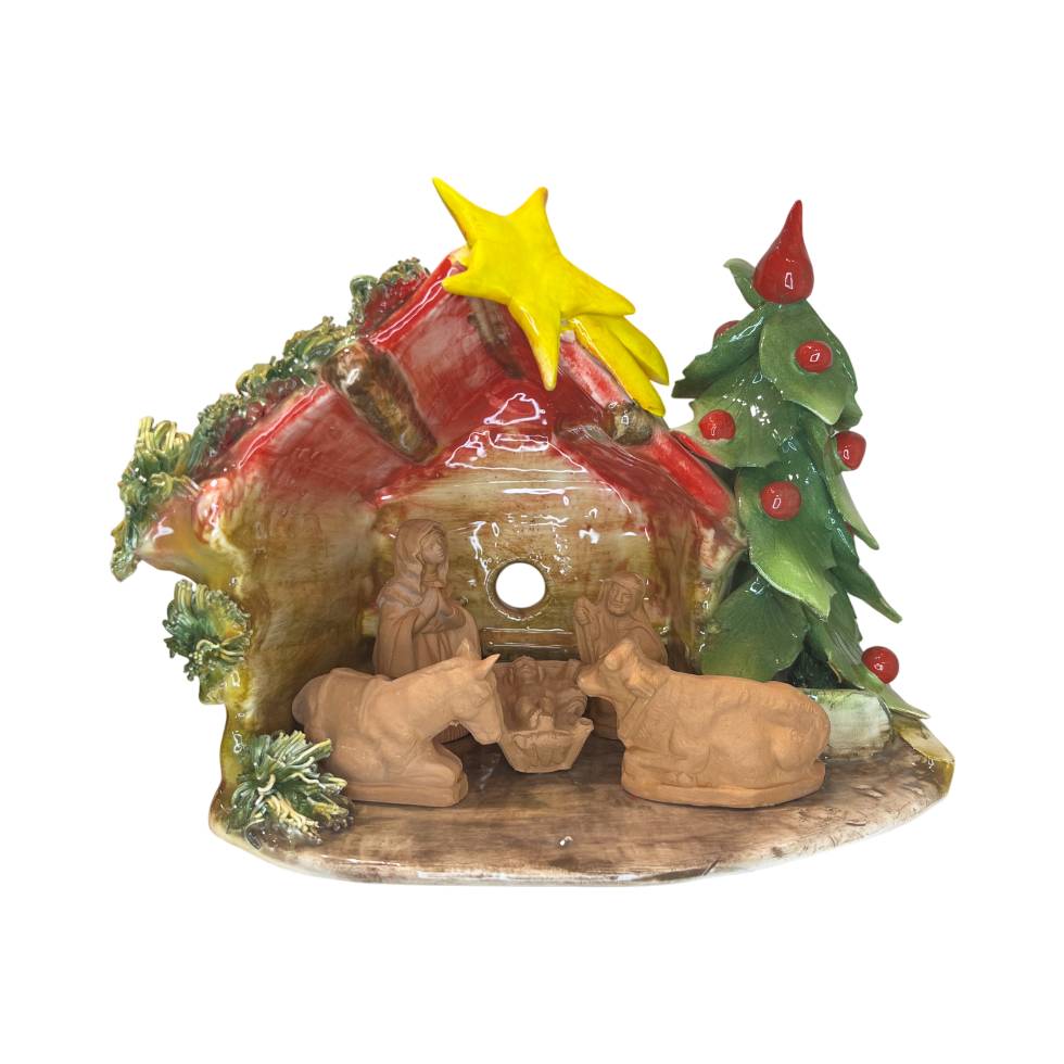 Presepe Capodimonte 25x20cm CAP43