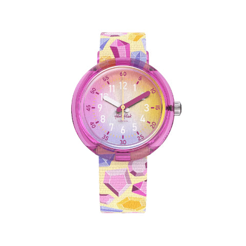 Orologio Bambina Swatch Flik Flak Sparkling Gemstones Quarzo ZFPNP155