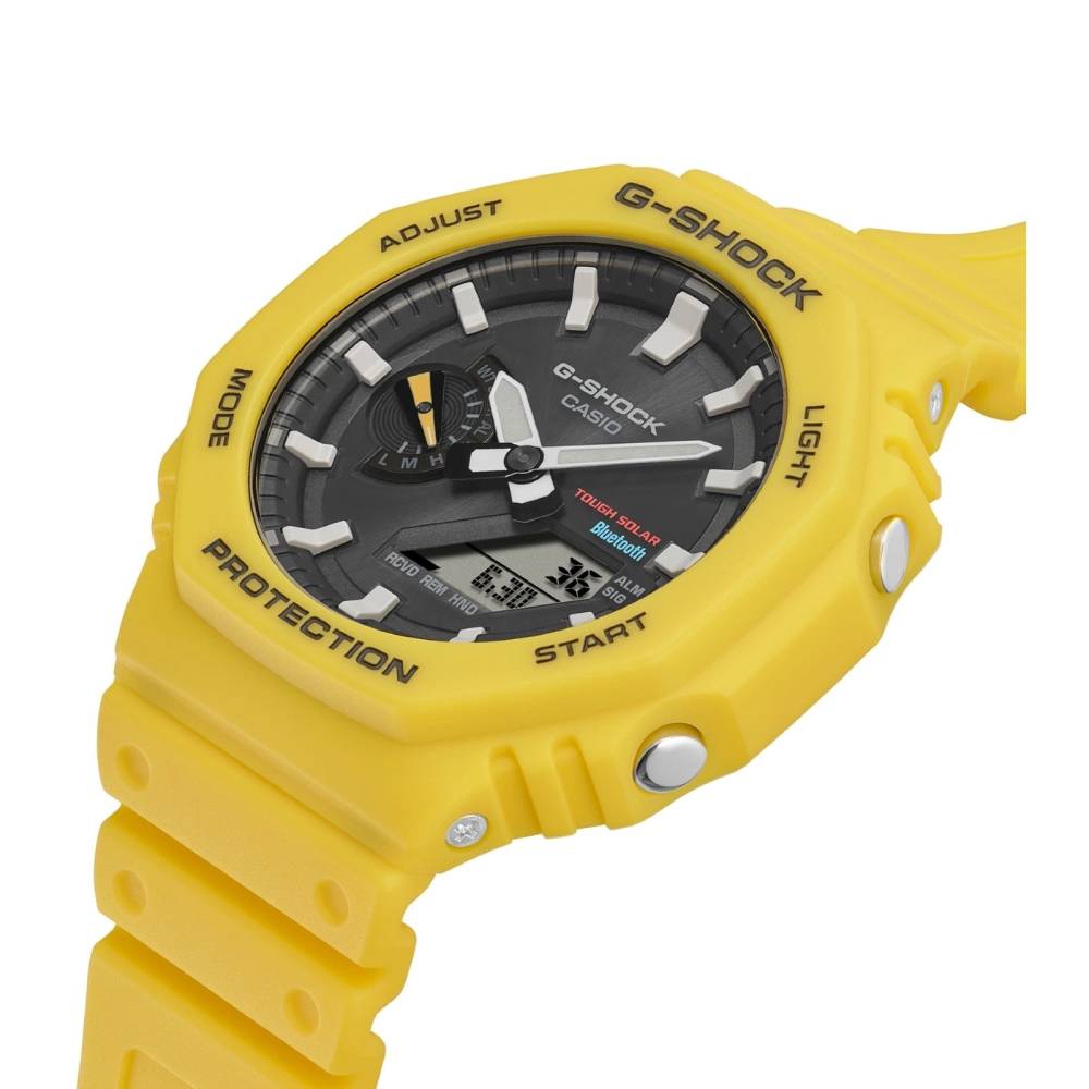 Orologio Uomo G-Shock Quarzo Digitale Analogico Giallo GA-B2100C-9AER