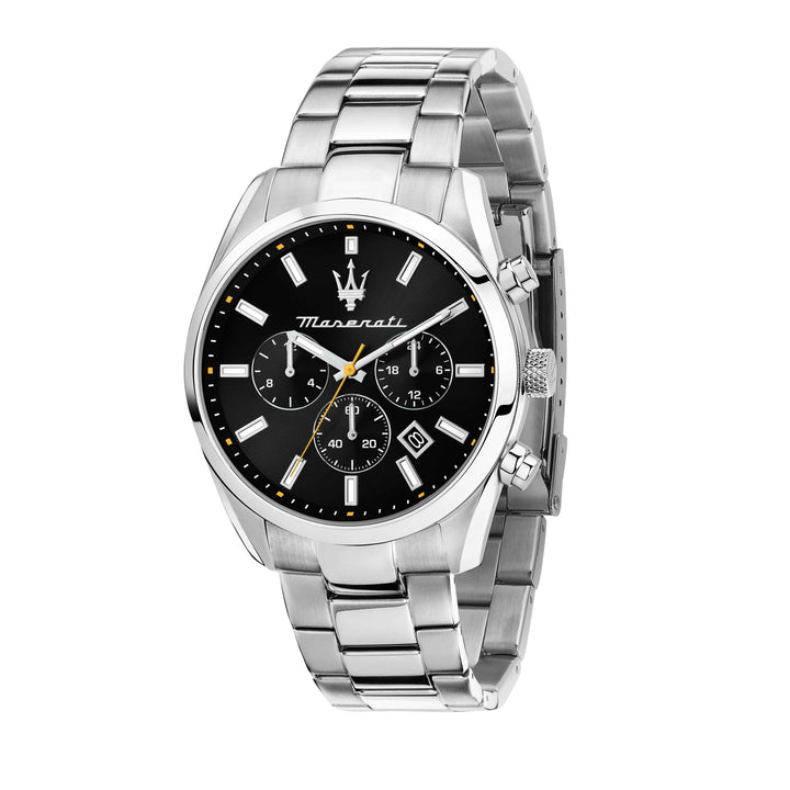Orologio Uomo Maserati Acciaio Lucido Quarzo Cronografo Nero Data R8853151010