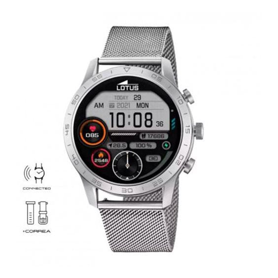 Orologio LOTUS  Smartwatch Cinturino Acciaio Milano e cinturino gomma