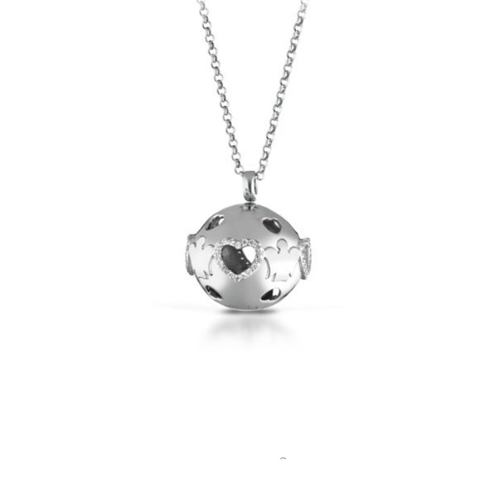 Collana Donna Roberto Giannotti Argento 925 Chiama Angeli Traforato Cuore SFA161
