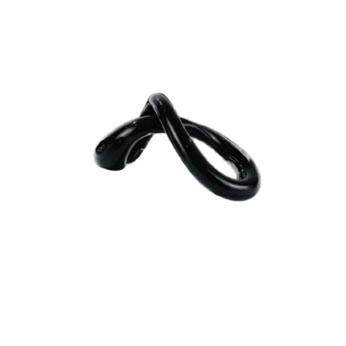 Scultura Cristallo Onlylux Sogninfiniti 26,5 cm Nero OL03473