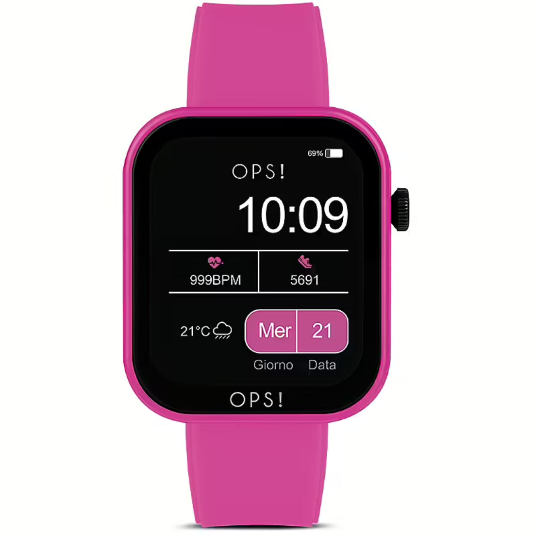 Orologio Donna Ops Smartwatch Active Call Rosa Fucsia OPSSW-28