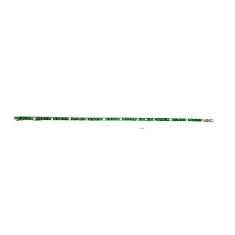 Bracciale Uomo Zancan Tennis Argento 925 Zirconi Verdi ESB125-19