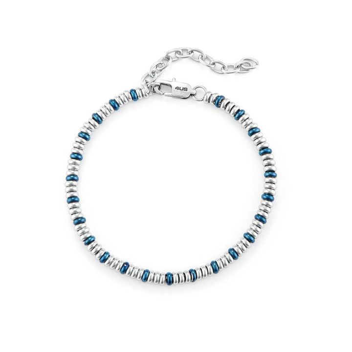 Bracciale Uomo 4US Cesare Paciotti Acciaio Biglie Acciaio Blu PVD 4UBR6806