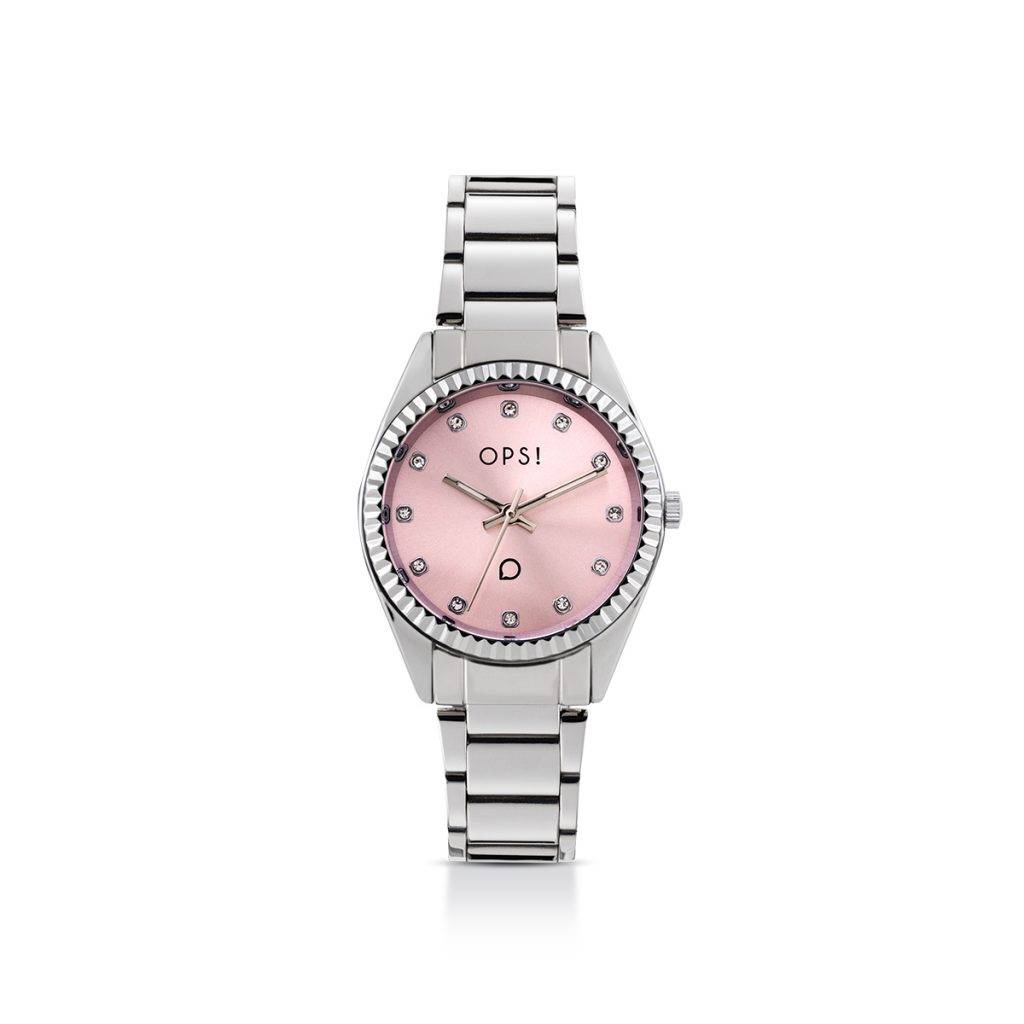 Orologio Donna Ops Acciaio Quarzo Rosa Chiaro OPSPW-1035-2950