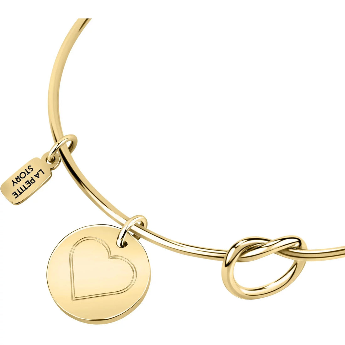 Bracciale Donna La Petite Story Acciaio Dorato Charm Cuore Story Love LPS05ASD09