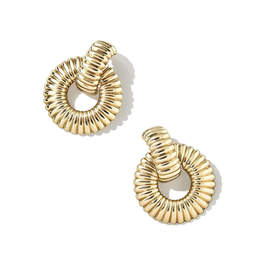 Orecchini Donna Liu Jo Acciaio Dorato Cerchi Armadillo LJ2680