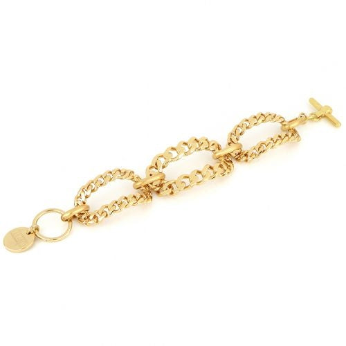 Bracciale Donna Unoaerre Bronzo Dorato Maglia Groumette Semirigida 504656
