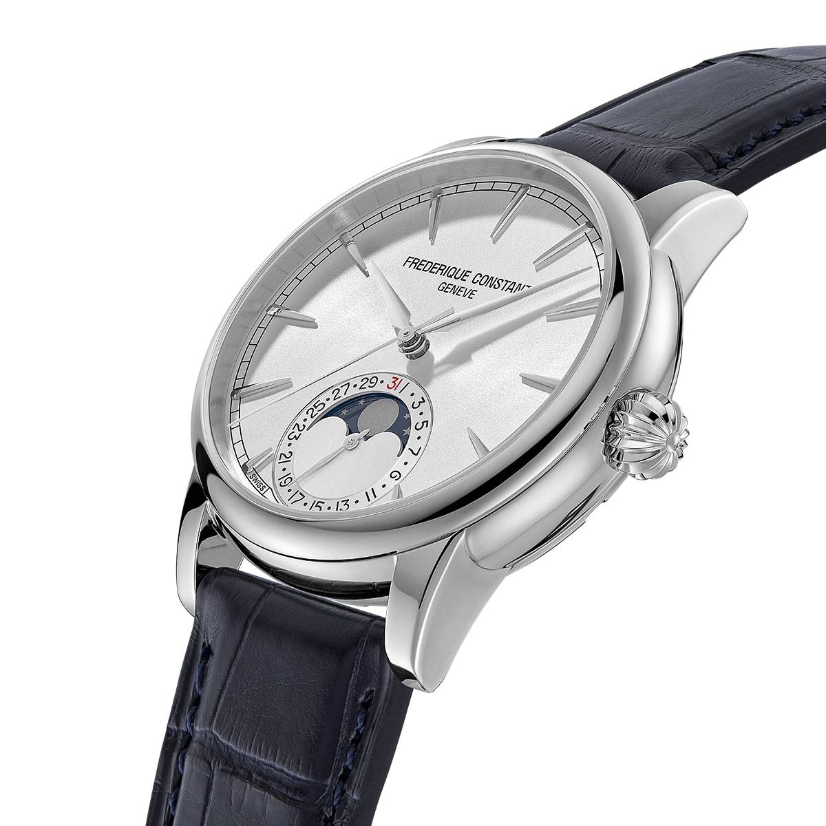 Orologio Uomo Frederique Constant Manifacture MOONPHASE Blu FC-716S3H6