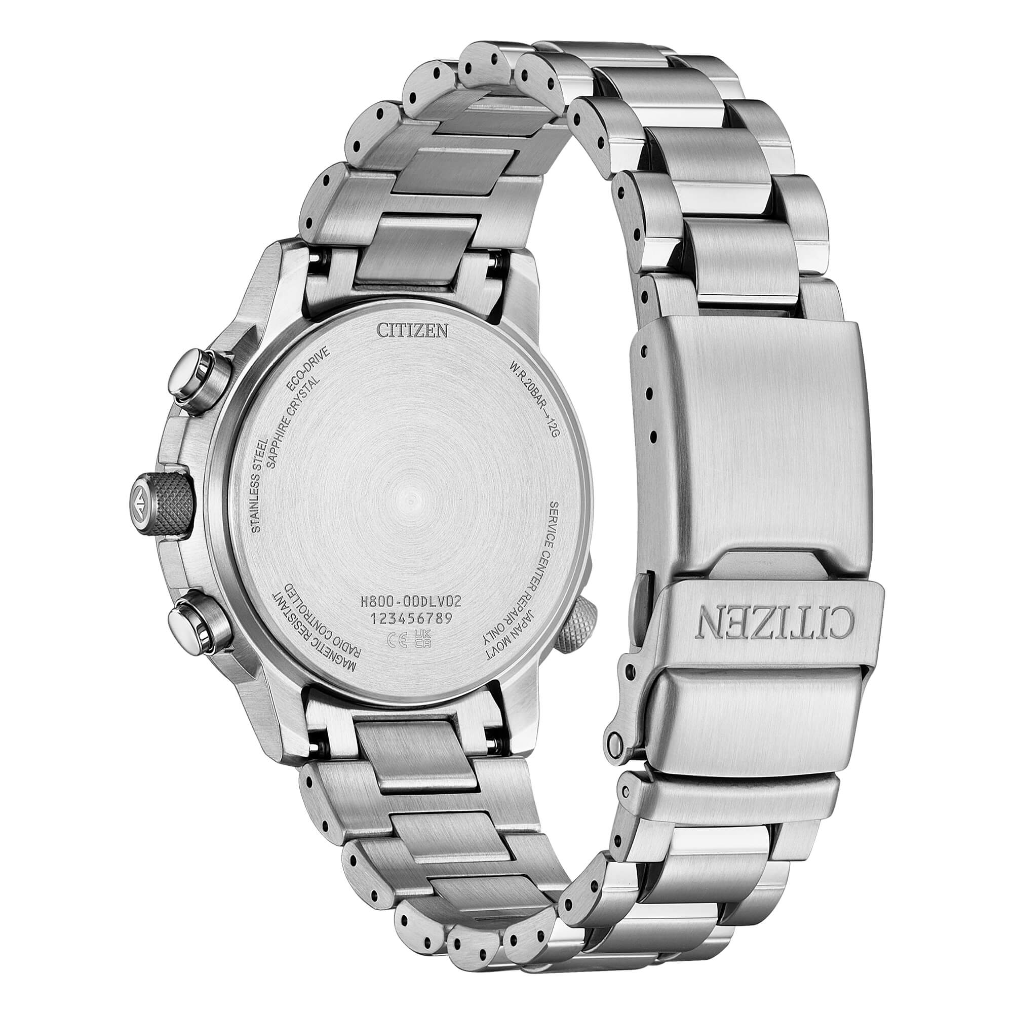 Orologio Uomo Citizen Acciaio Radio Controllato Blu AT8300-58L