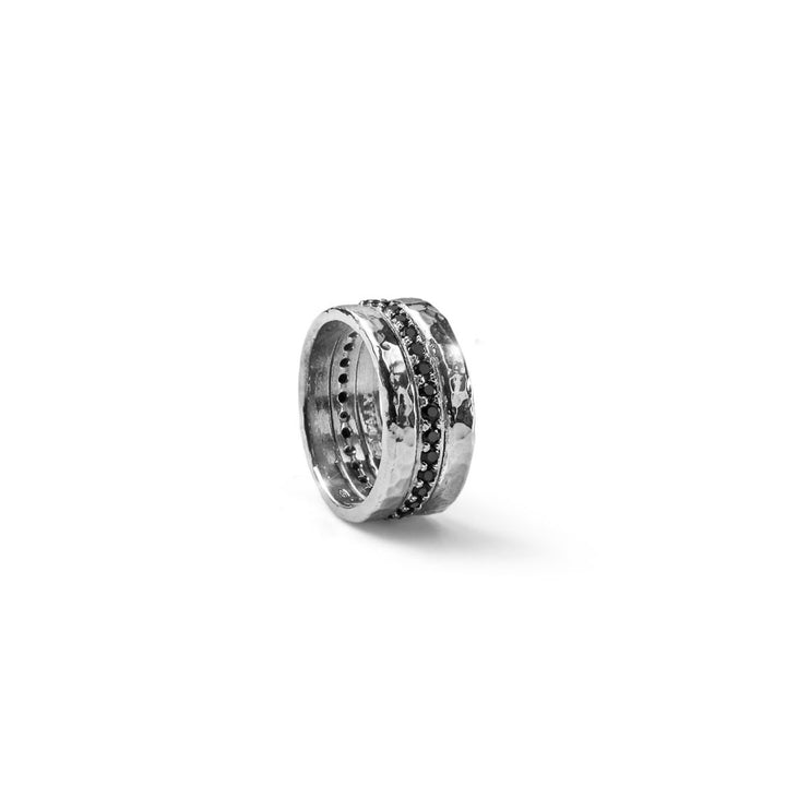 Anello Uomo Maria Cristina Sterling Argento 925 Fascia Lucida Zirconi G2324.22
