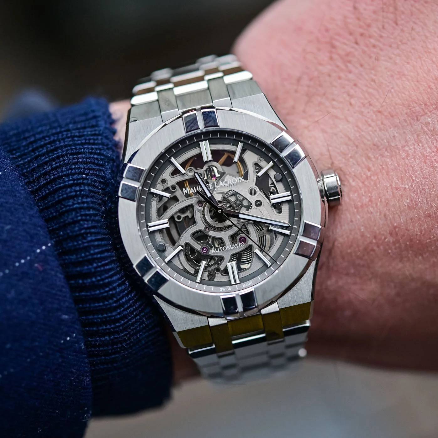 Orologio Uomo Maurice Lacroix Aikon Skeleton Automatico AI6007-SS002-030-1