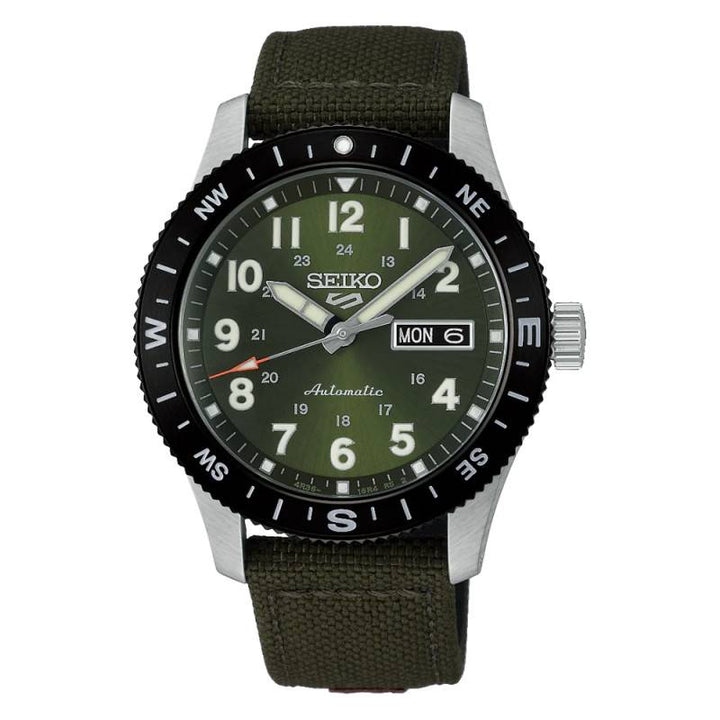 Orologio Uomo Seiko 5 Sport Field Automatico Verde Militare HDB008K1