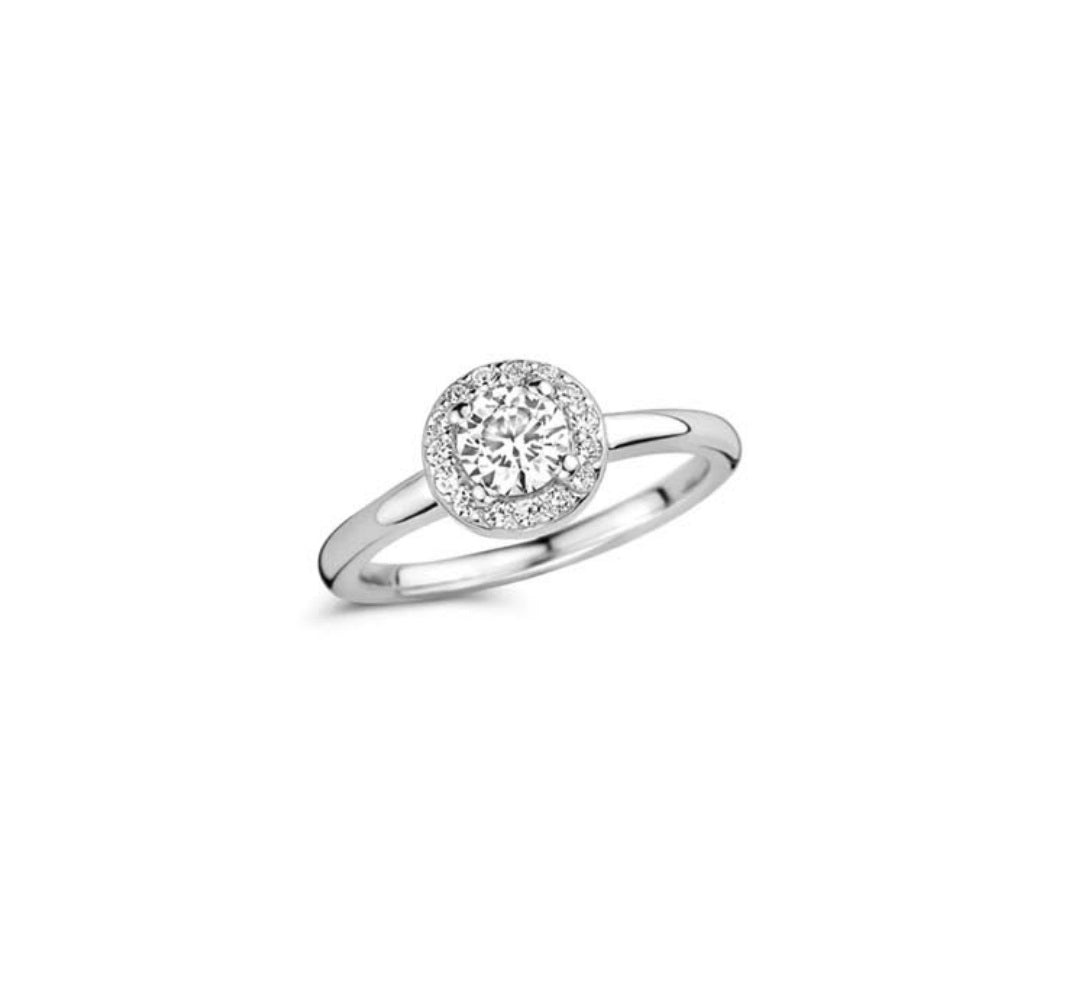 Anello Donna Liu Jo Acciaio Con Zirconi bianchi  LJ2507M14