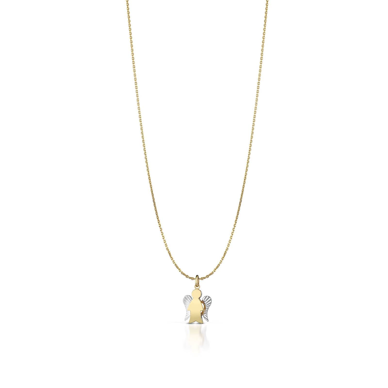 Collana Donna Roberto Giannotti Oro 9 KT Angelo Bicolore NKT365