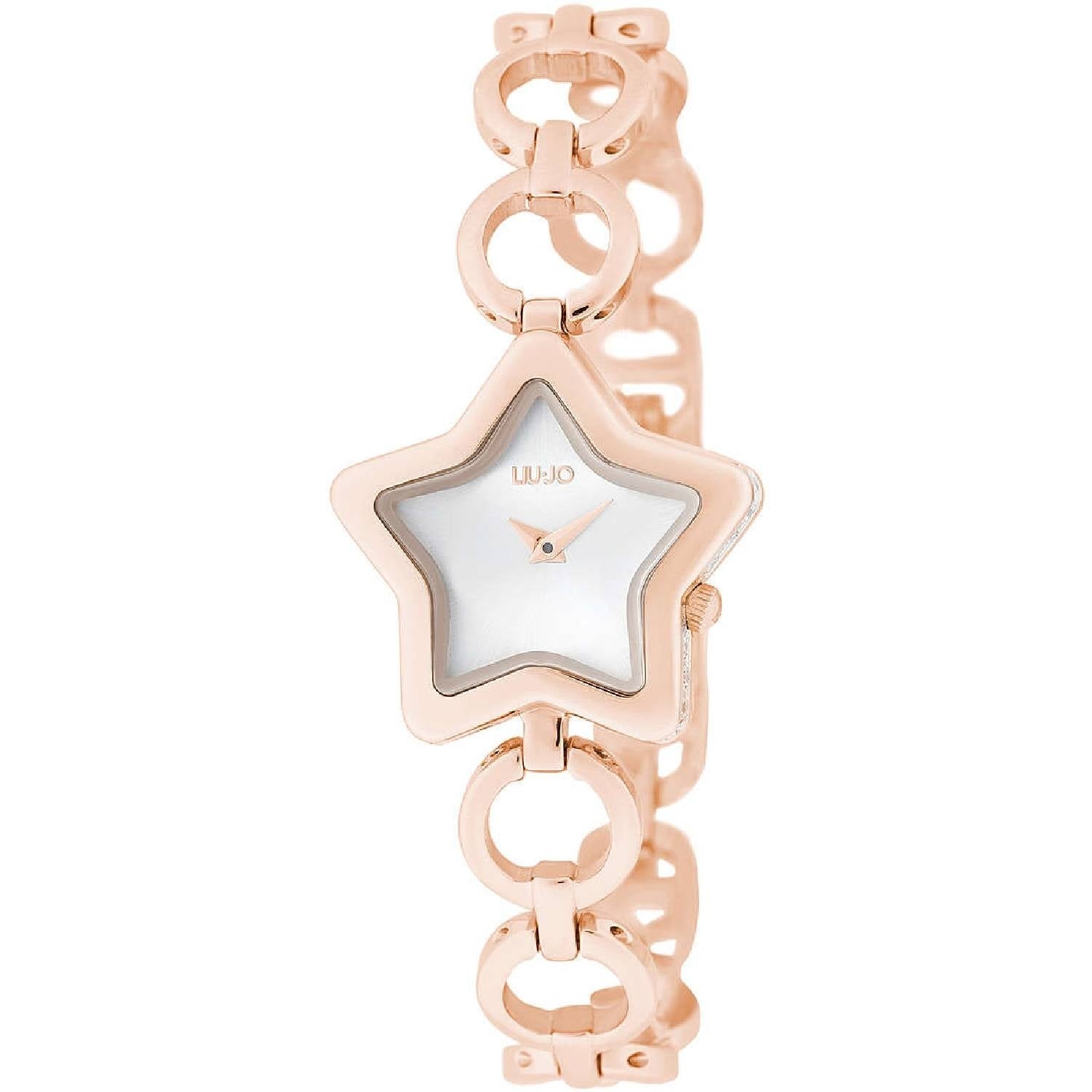 Orologio Donna Acciaio Liu-Jo LUXURY To Be Star Rosè Bianco Solo Tempo Quarzo