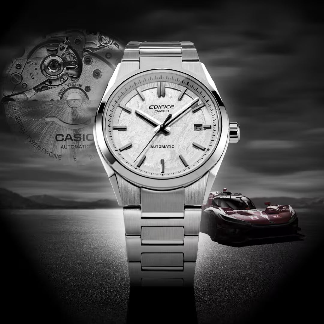 Orologio Uomo Casio Edifice Acciaio Bianco Automatico EFK-110D-7AER