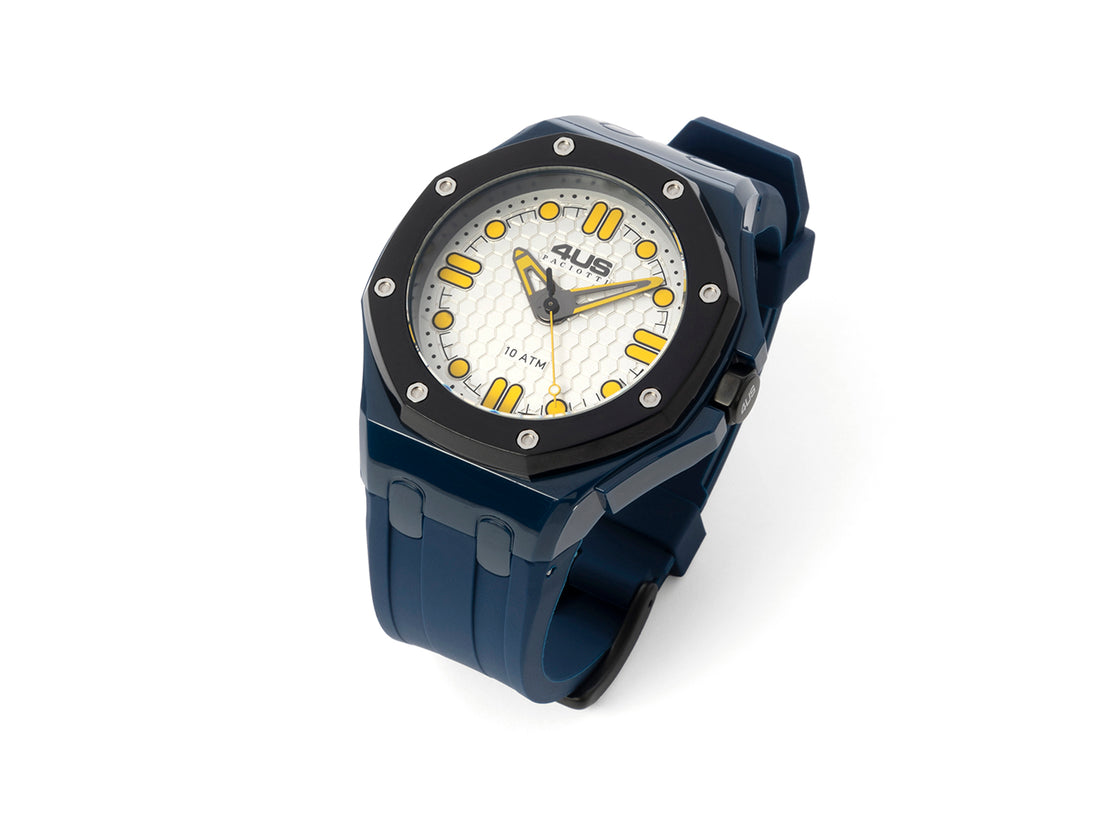 Orologio Uomo 4US Cesare Paciotti Quarzo Solo Tempo Gomma Blu T4ST407
