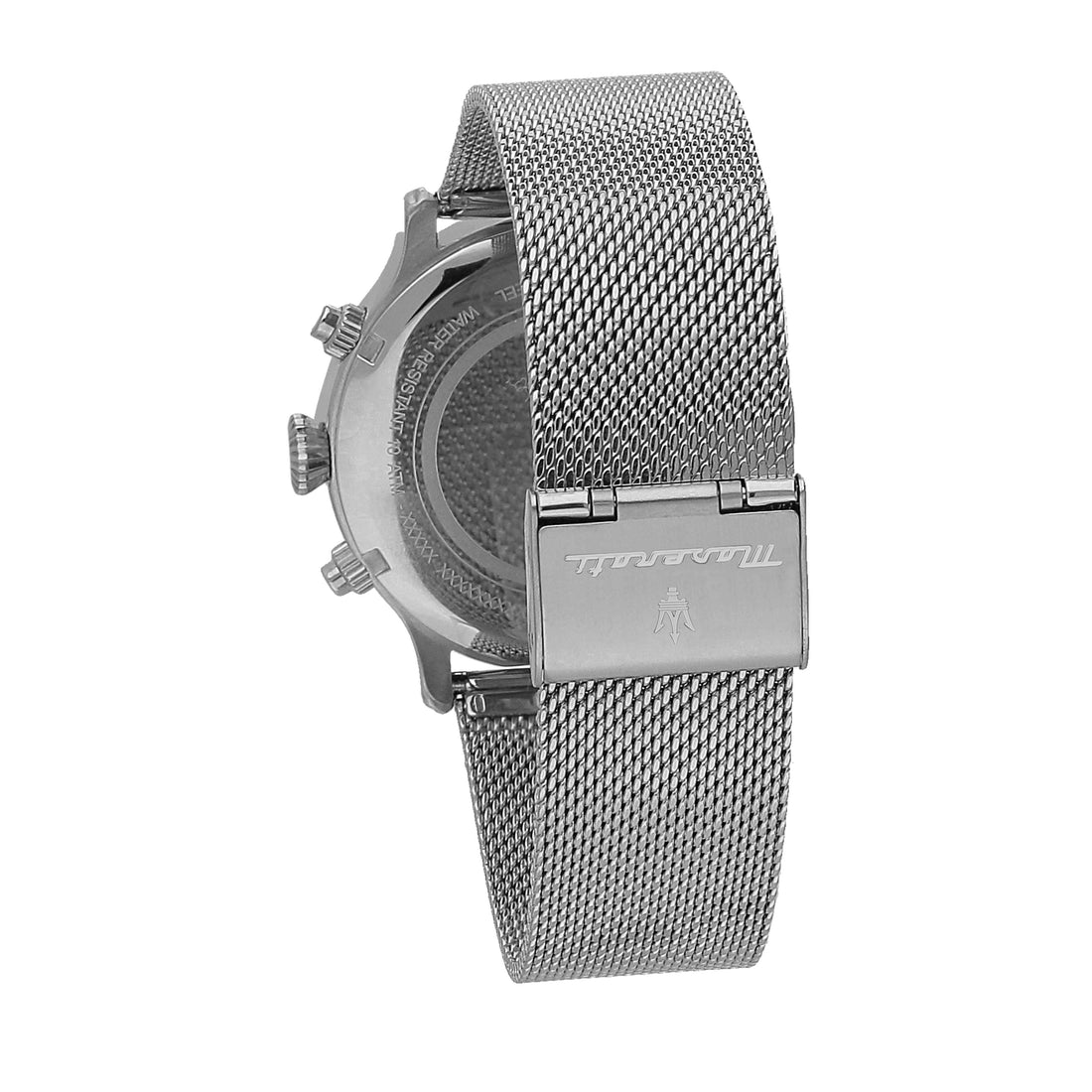 Orologio Uomo Acciaio Maserati Multifunzione Blu Maglia Milano R8853118019
