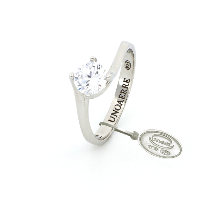 Anello Donna Unoaerre Argento Bianco 925 Maxi Solitario Zircone Bianco 504460