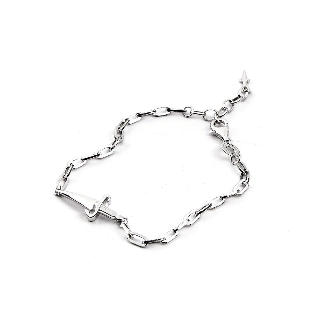 Bracciale Uomo Cesare Paciotti Argento 925 A Catena Pugnale JPBR2175B