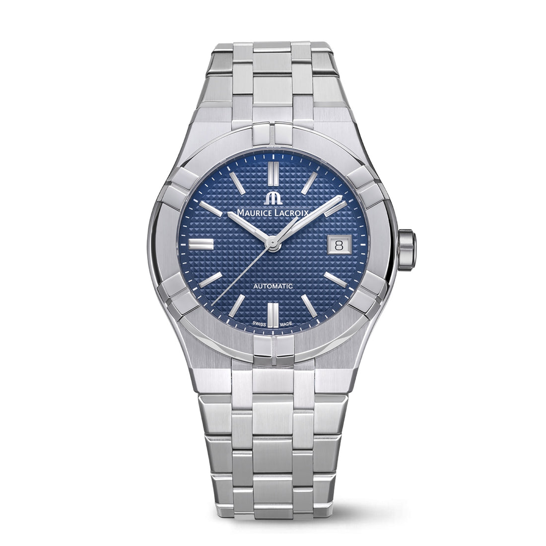 Orologio Uomo Maurice Lacroix Aikon Data Automatico Blu AI6007-SS002-430-1