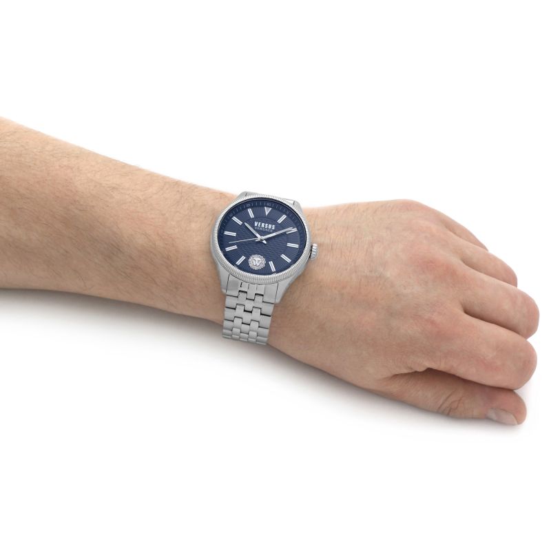 Orologio Uomo Versus By Versace Blu Quarzo Solo Tempo Acciaio Leone VSPHI0420
