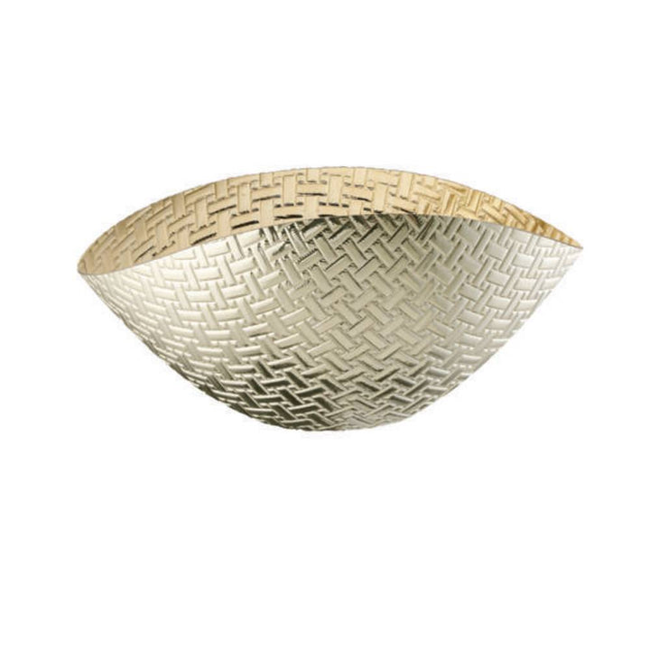 Centrotavola Onlylux Vetro Pattern 28X14 cm Oro/Silver OL03082