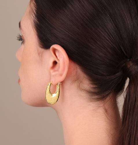 Orecchini Donna Etrusca Cerchio Martellati WSET00933.YG