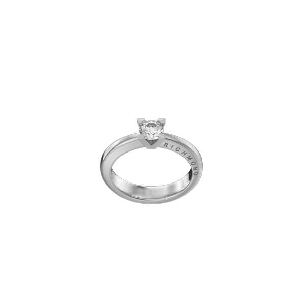 Anello Donna John Richmond Punto Luce Acciaio Titanio Diamanti Bianchi JRSOR5WW