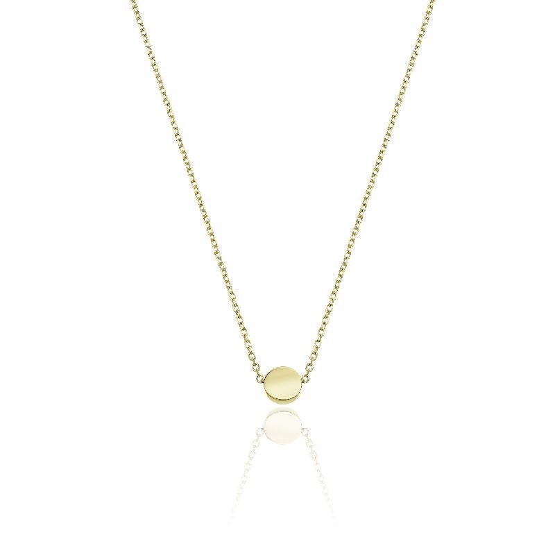 Collana Donna Chimento Oro Giallo 18 KT Disco Lucido 1G10266ZZ1450