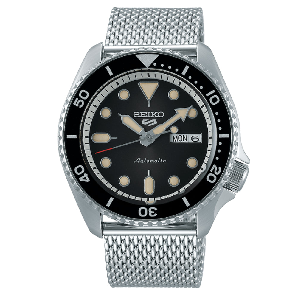 Orologio Uomo Acciaio SEIKO 5 Sport 43mm Automatico Doppia Data SRPD73K1