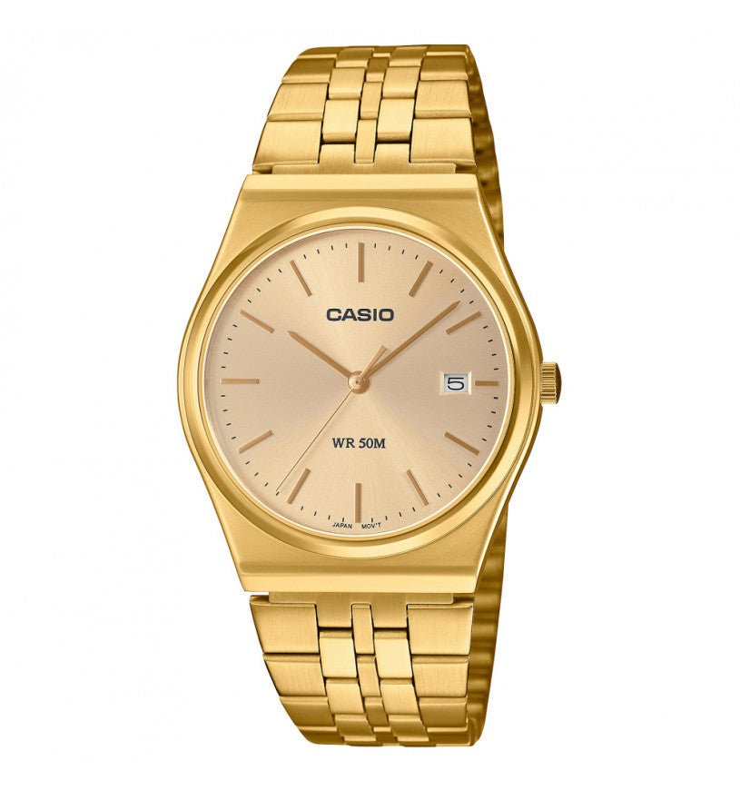 Orologio Unisex Casio Acciaio Dorato Quarzo MTP-B145-9AVEF