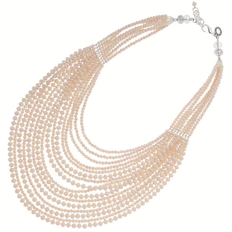 Collana Donna Ottaviani Bronzo con Cristalli E Strass Colorati 501063C