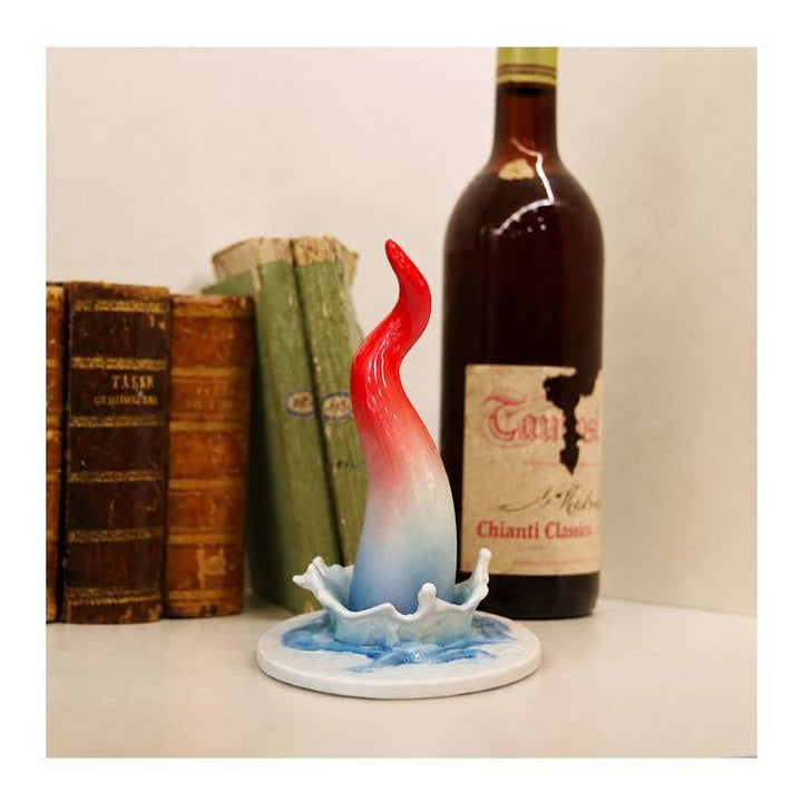 Scultura Macrì Corno Splash Un Bagno Di Fortuna 20 cm TE132
