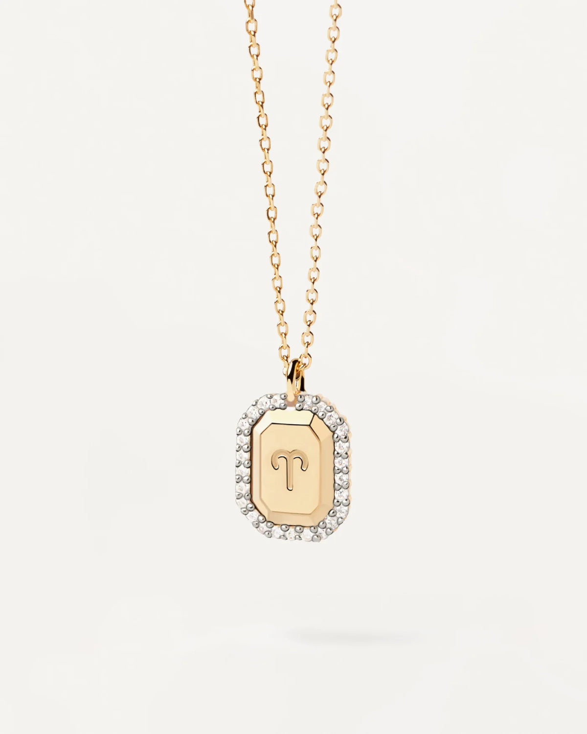 Collana Donna PDPaola Argento 925 Dorato Ariete Zirconi CO01-568-U