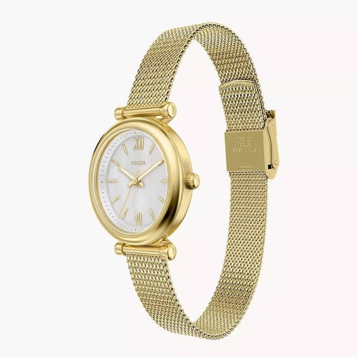 Orologio Donna Folssi Acciaio Carlie Tre Sfere Quarzo Solo Tempo Madreperla ES5462