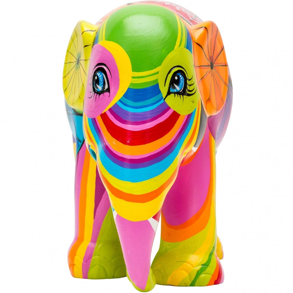 Scultura Elefante Onlylux Colours Of Chiang Mai 20cm Resina Dipinto A Mano 8858831247109
