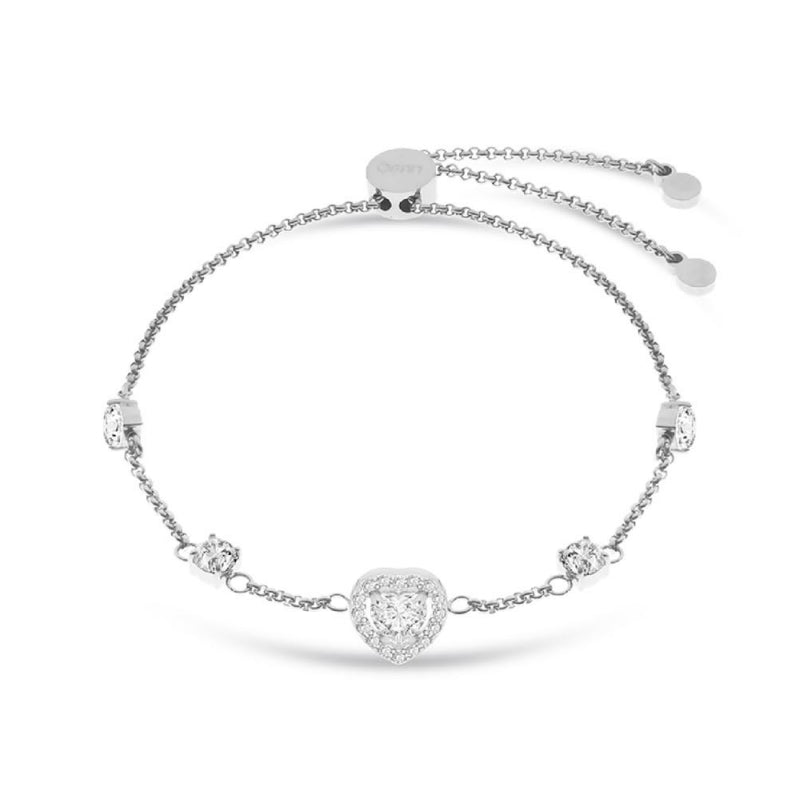 Bracciale Donna Liu Jo Acciaio Punto Luce Zirconi Bianchi Cuore LJ2253