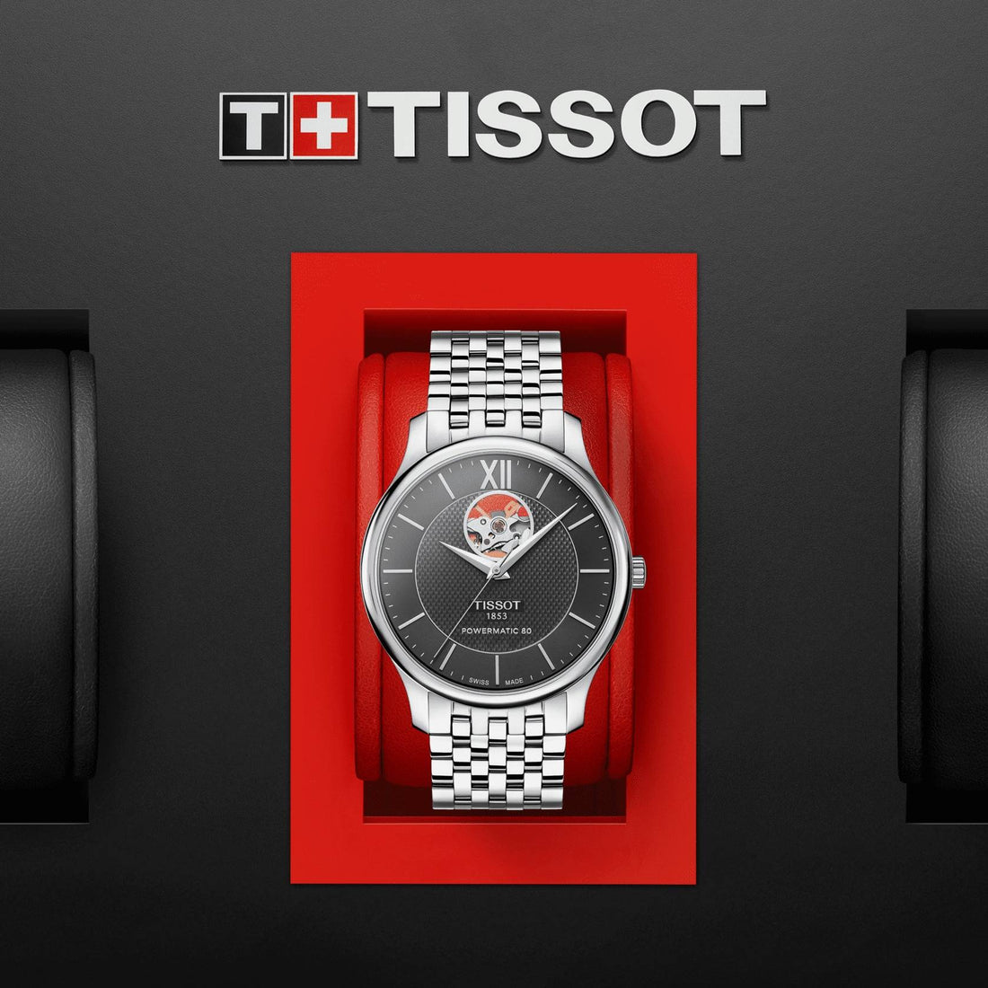 Orologio Uomo  automatico Tradition Powermatic 80 Open Heart
