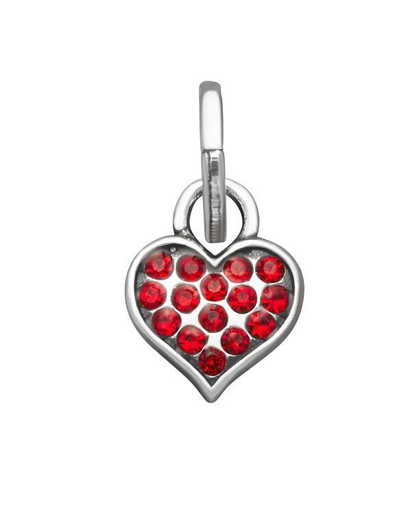 Charm Donna Giovanni Raspini Argento 925 Mini Cuore Crystal Rosso 12164