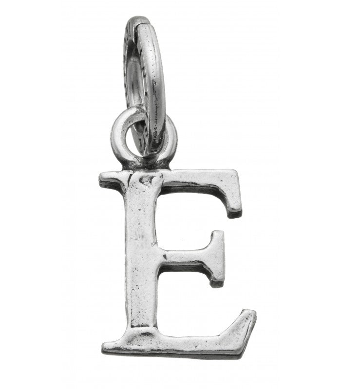 Charm Unisex Giovanni Raspini Argento 925 Mini Lettera E Realizzato A Mano 10880