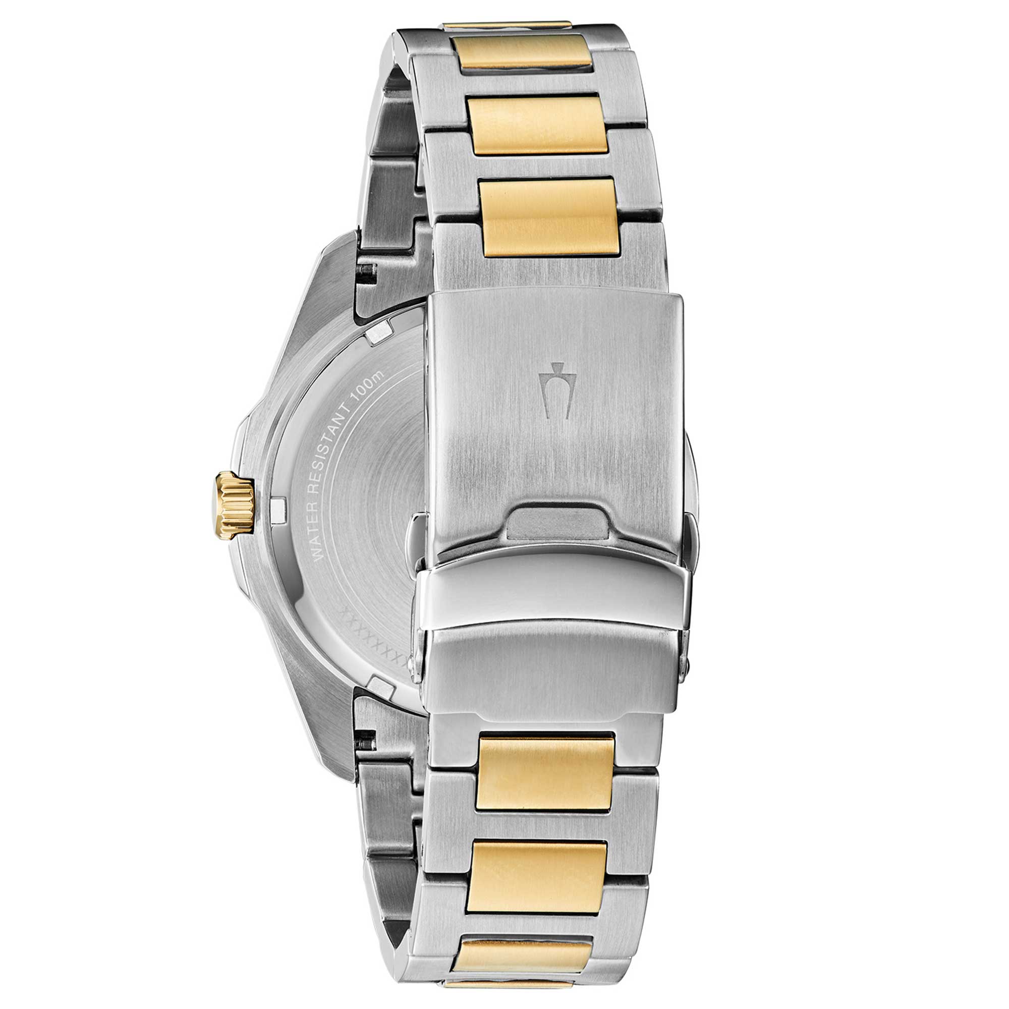 Orologio Uomo Bulova Quarzo Solo Tempo Marine Star Blu Acciaio Bicolore Data 98B334
