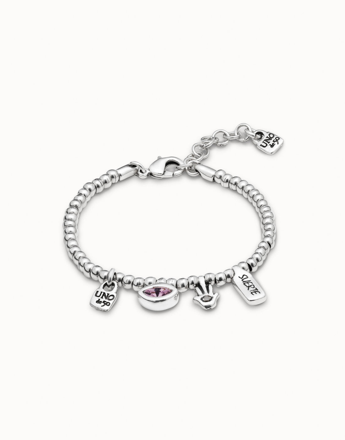 Bracciale Donna Uno De 50 Ciondolo Mano Di Fatima Elastico Semirigido PUL1853RSAMTL0M