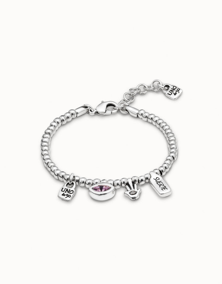 Bracciale Donna Uno De 50 Ciondolo Mano Di Fatima Elastico Semirigido PUL1853RSAMTL0M