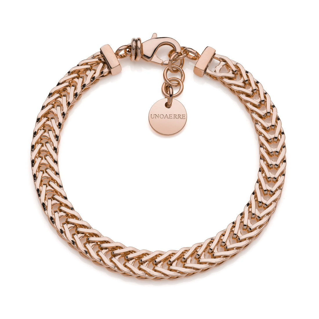 Bracciale Donna Unoaerre Bronzo Dorato Rosa Coda Di Volpe 540233