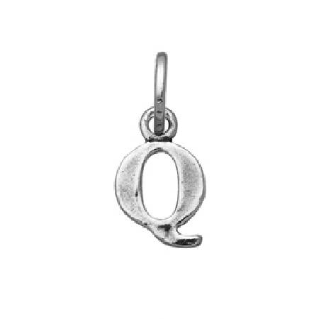 Charm Unisex Giovanni Raspini Argento 925 Mini Lettera Q Realizzato A Mano 10892
